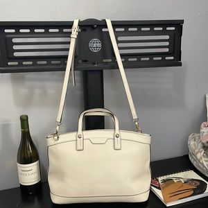 Off white Henri Bendel purse with detachable shoulder strap
